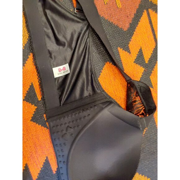 NEW Doosinki Women's Plus Size Black Lace Bra Front Close No Wire. Size 44/100 D - Picture 7 of 11